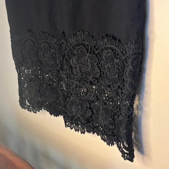 ๐- Beautiful Boho Bodycon Black Lace Pencil Skirt in Size Xl ๐ NWT - Picture 2 of 11